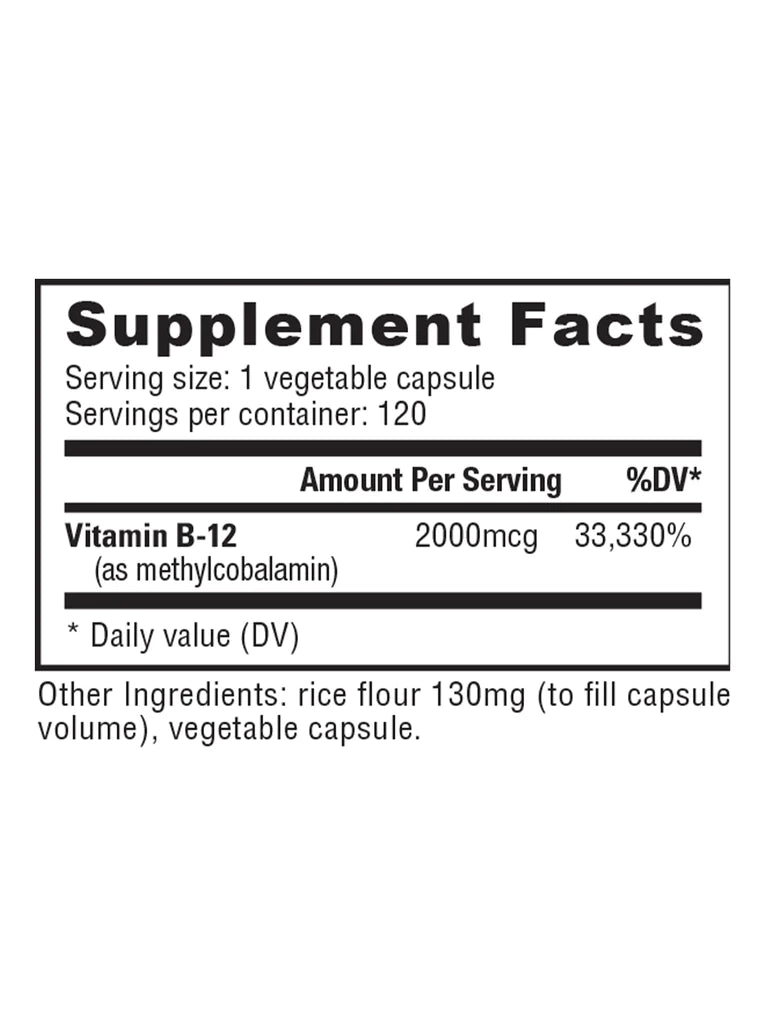 Methyl B-12 2000mcg