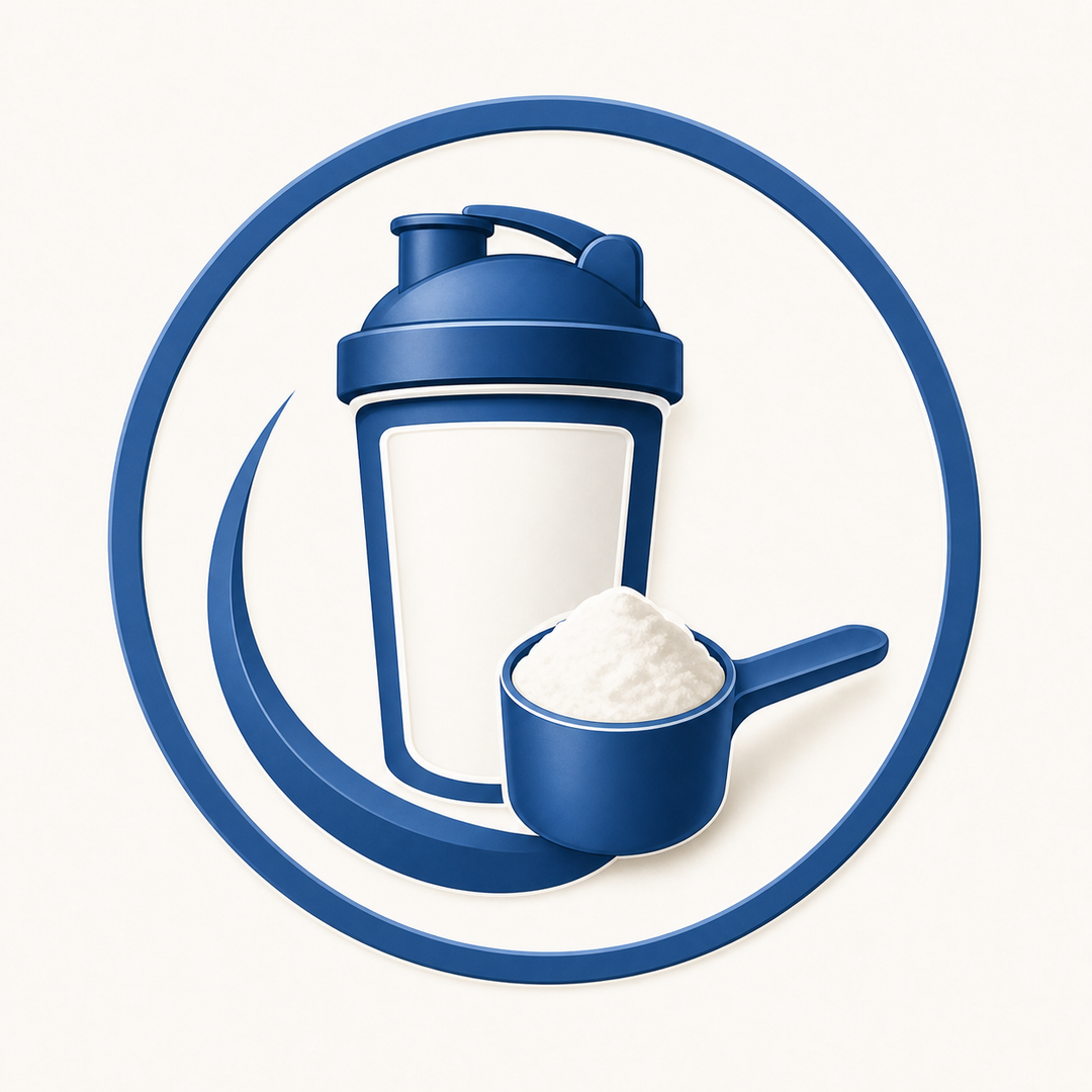 Protein collection emblem at The Nutrition Store