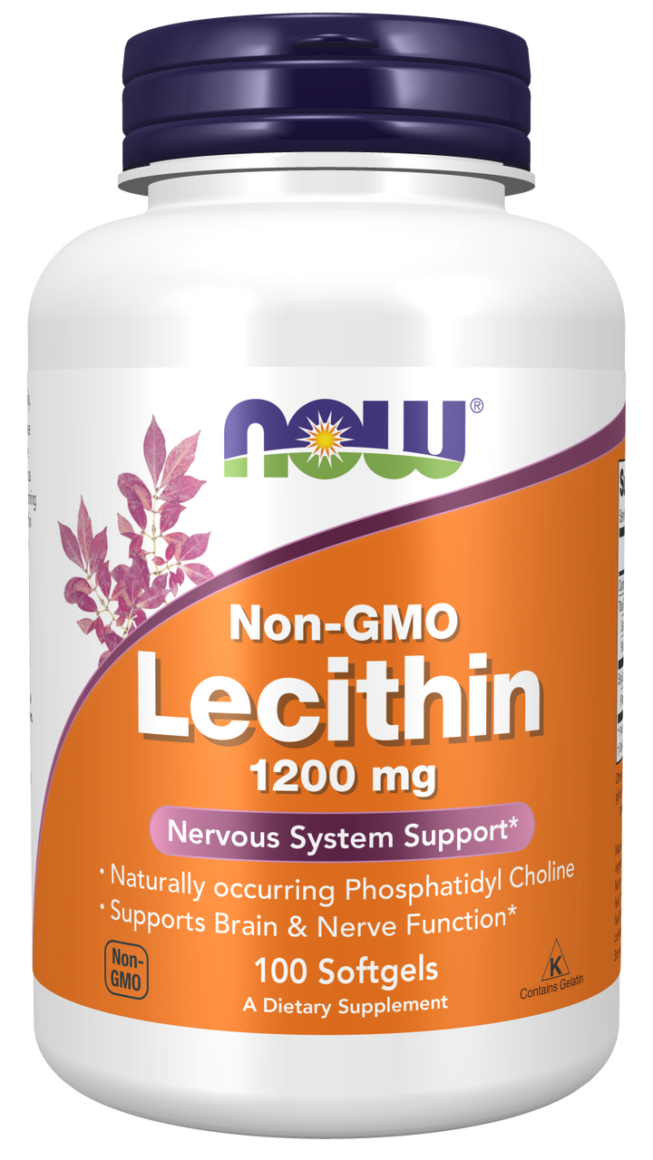 Now Foods Lecithin 1200mg product packaging