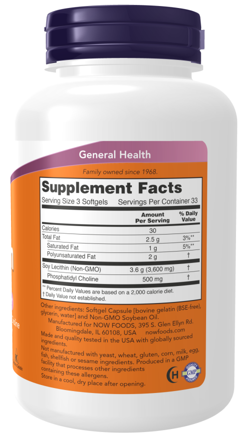 Now Foods Lecithin 1200mg product image 2