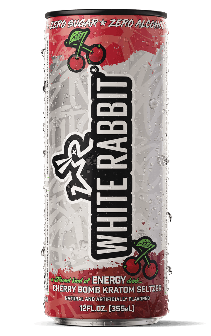 White Rabbit Kratom Seltzer - Cherry Bomb