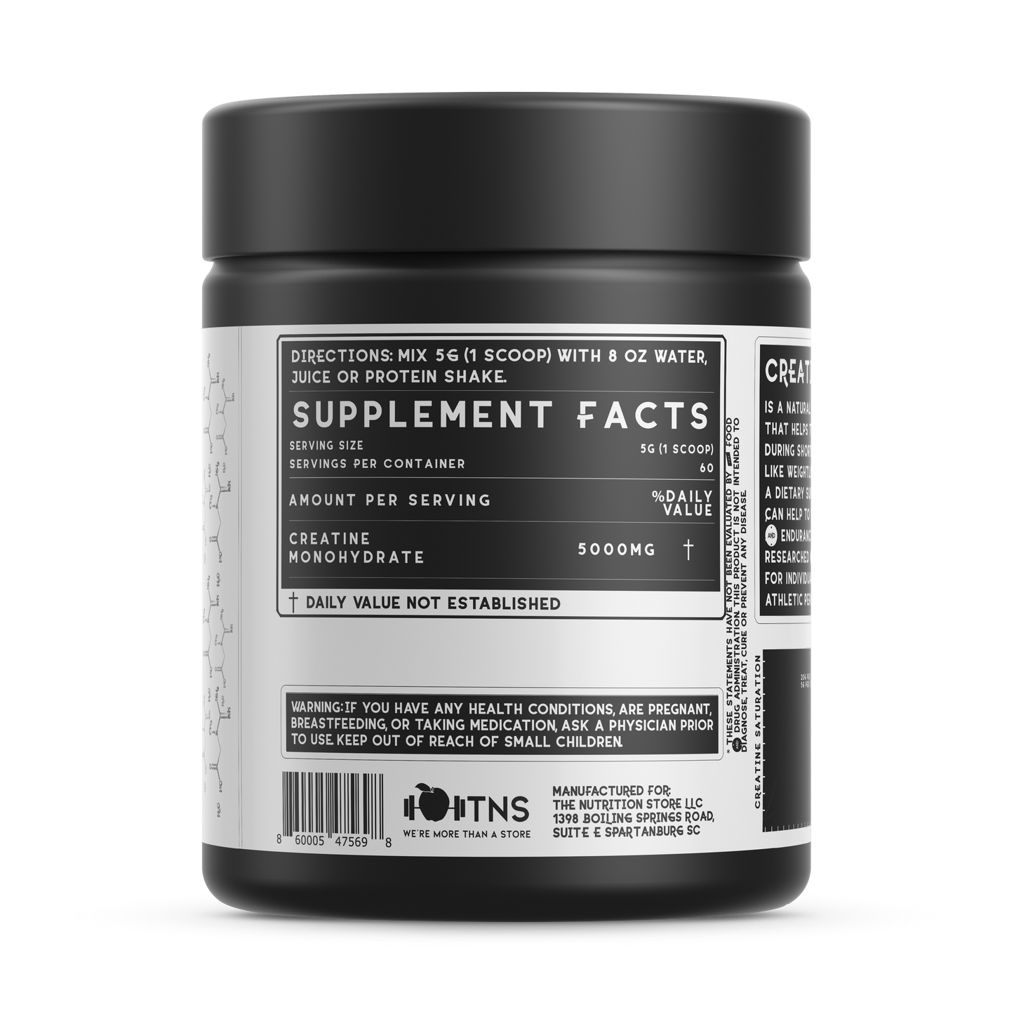 Enjoy The Creatine (Creatine Monohydrate 60 Servings)