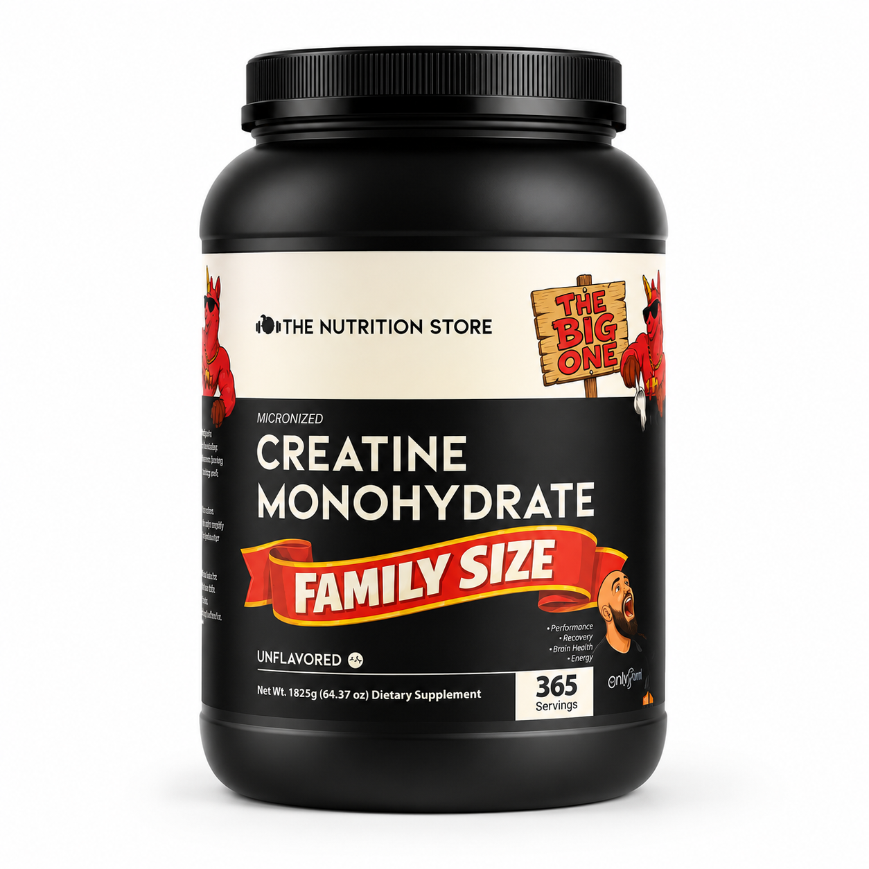 Enjoy The Nutrition Co. "THE BIG ONE" - 365 Servings Creatine Monohydrate product packaging