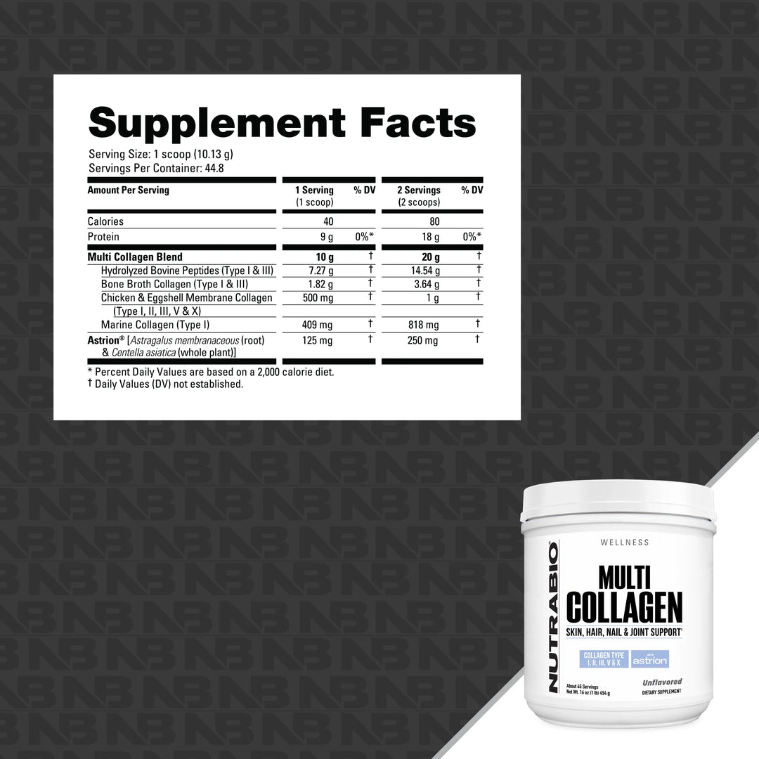 NutraBio Multi Collagen Supplement