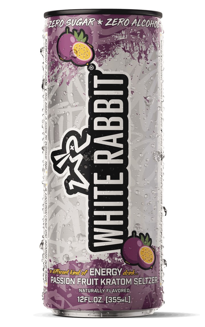 White Rabbit Kratom Seltzer - Passion Fruit