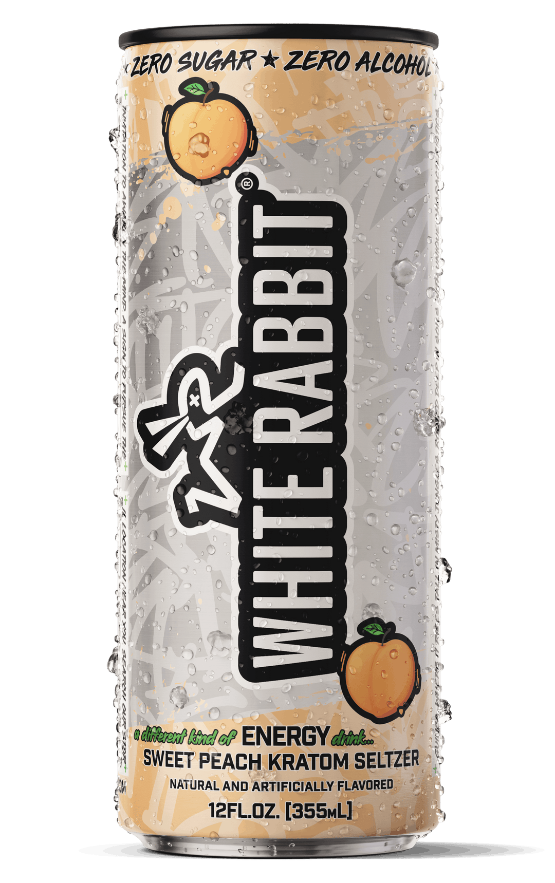 White Rabbit Kratom Seltzer - Sweet Peach