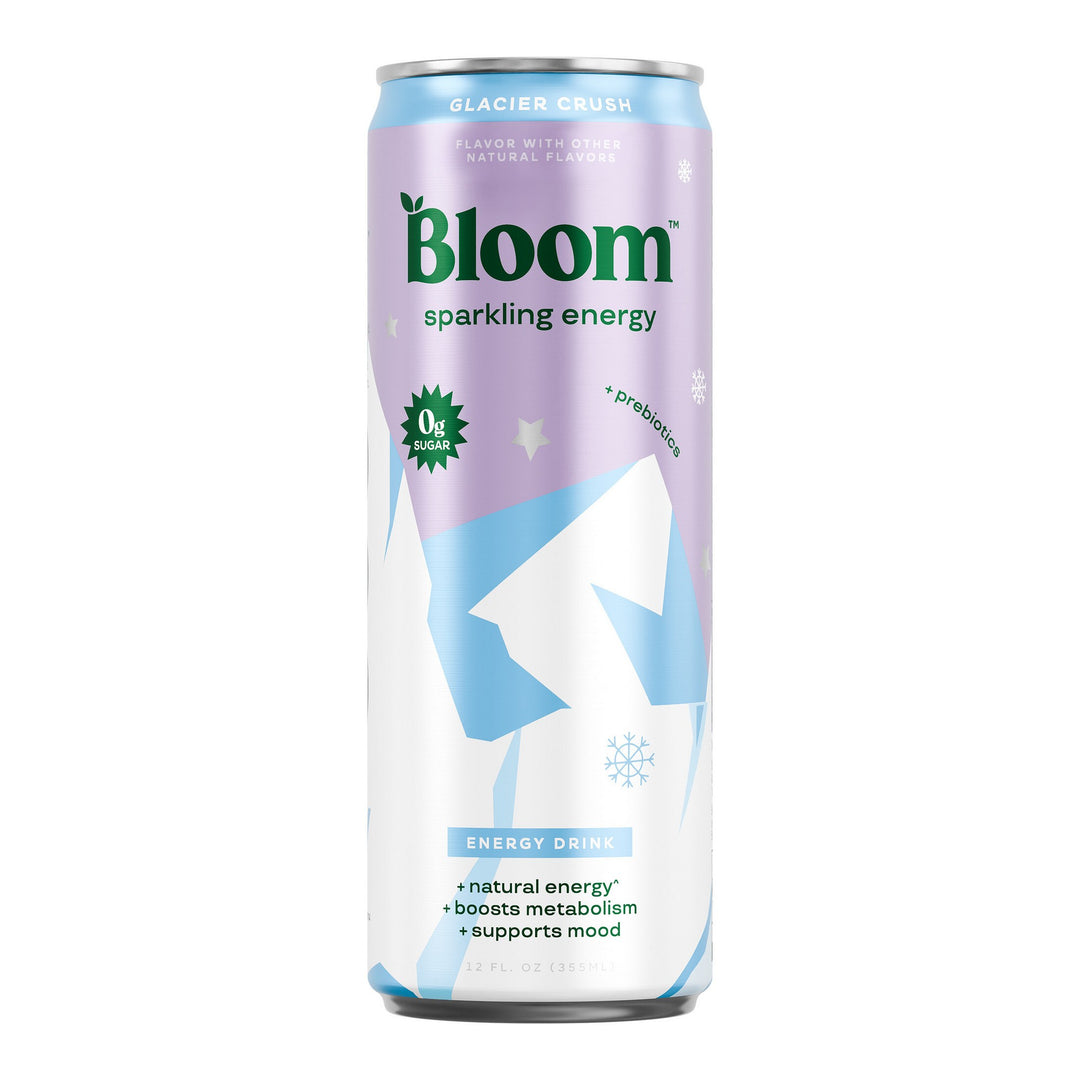 Bloom Energy Glacier Crush – single 12 fl oz can on white