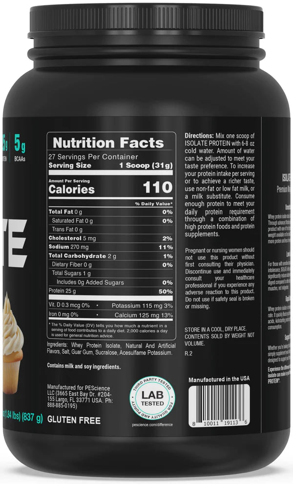 Select Isolate Protein 27 Servings