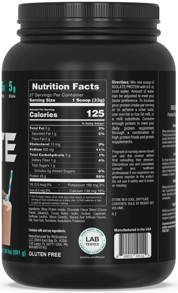 Select Isolate Protein 27 Servings