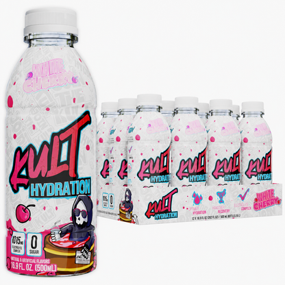 KULT Hydration White Cherry 500 mL bottle
