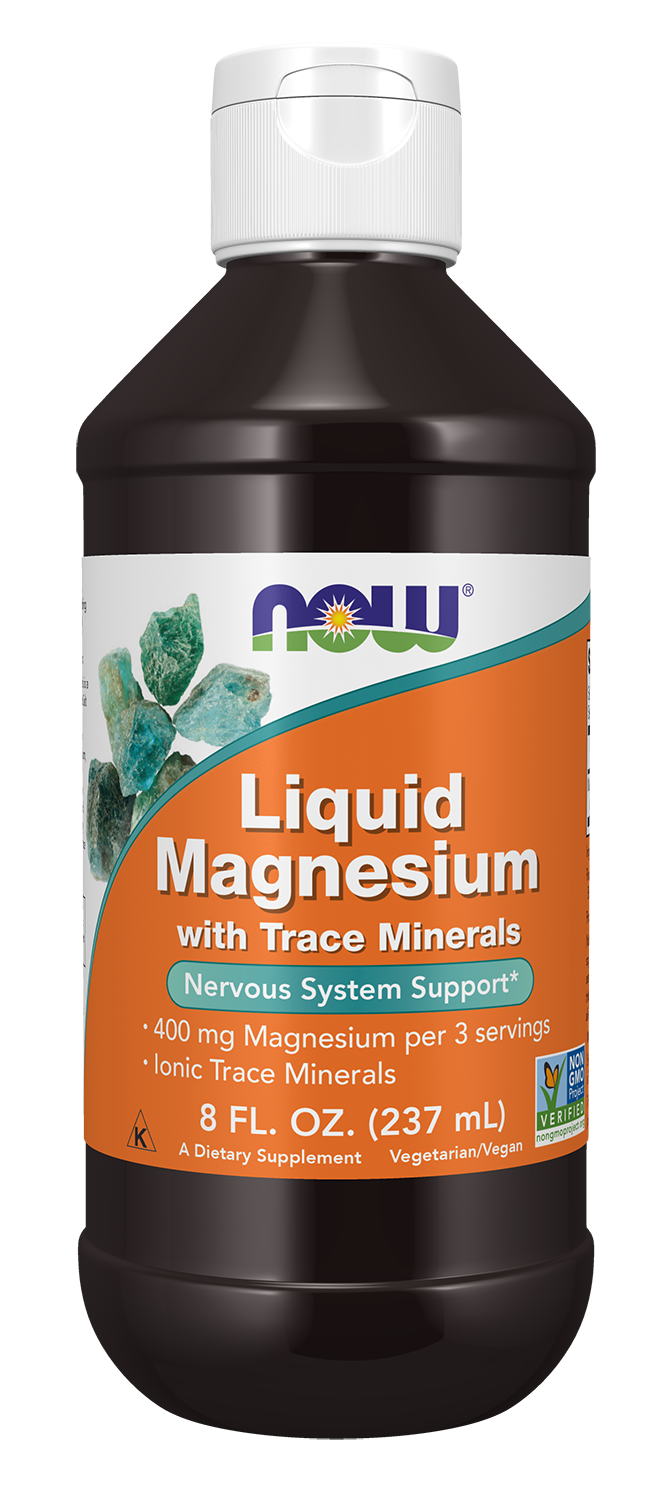 NOW Foods Liquid Magnesium with Trace Minerals, 8 fl. oz.