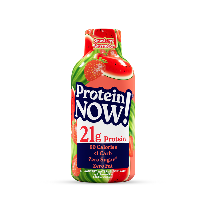 NutraBio Protein Now! Strawberry Watermelon — one 3.38 fl oz protein shot