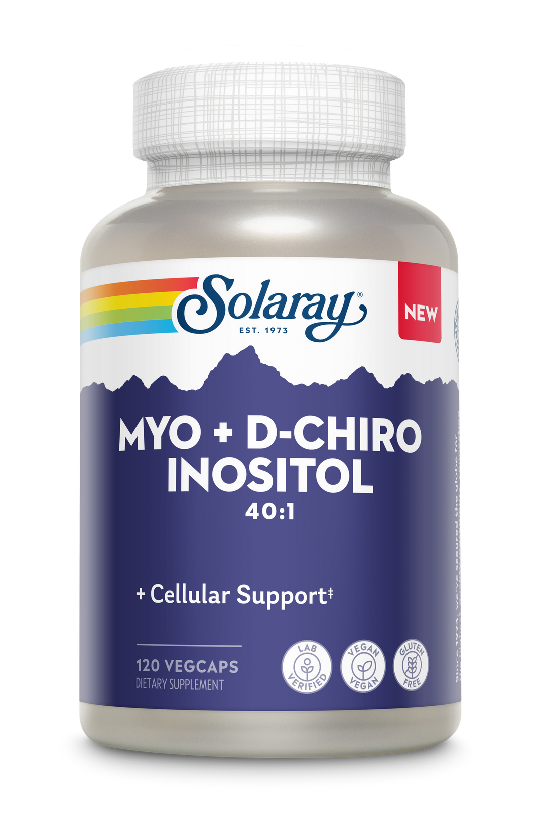 Solaray Myo + D-Chiro Inositol 40:1, 120 VegCaps