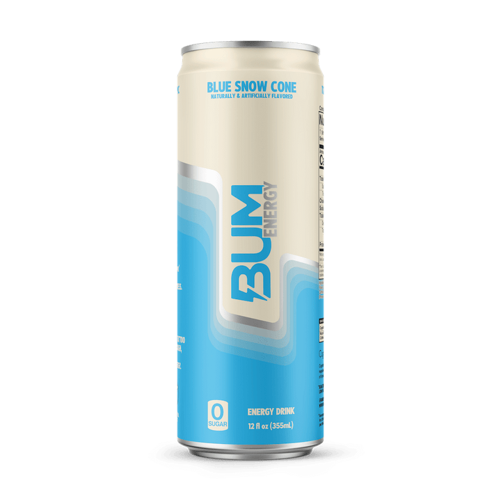 BUM Energy Blue Snow Cone can