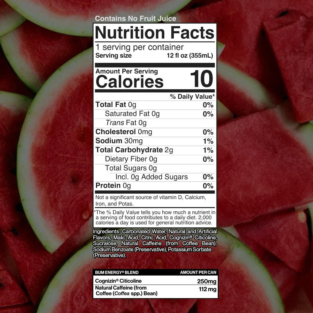 BUM Energy Watermelon can
