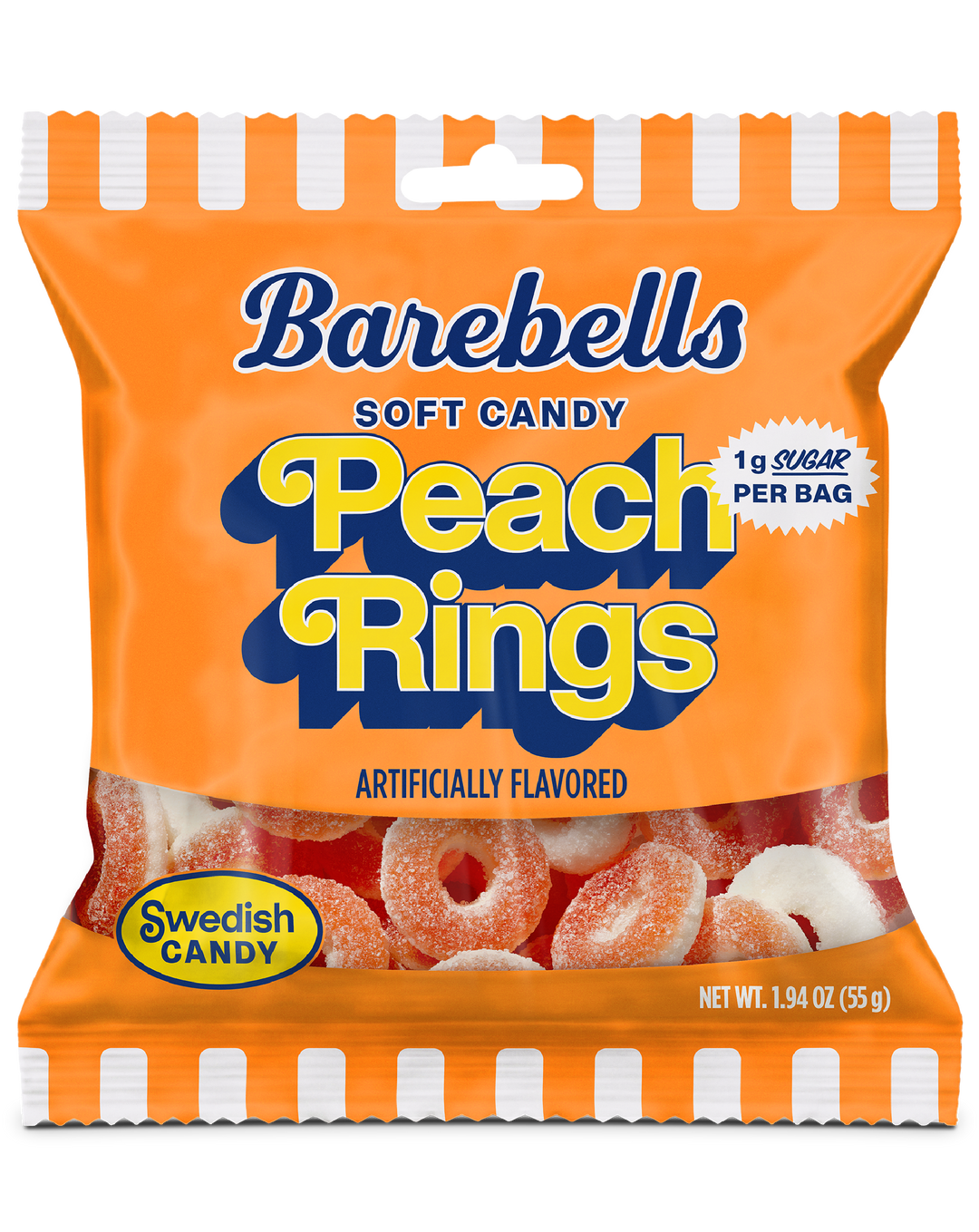 Barebells Soft Candy Peach Rings 55g bag