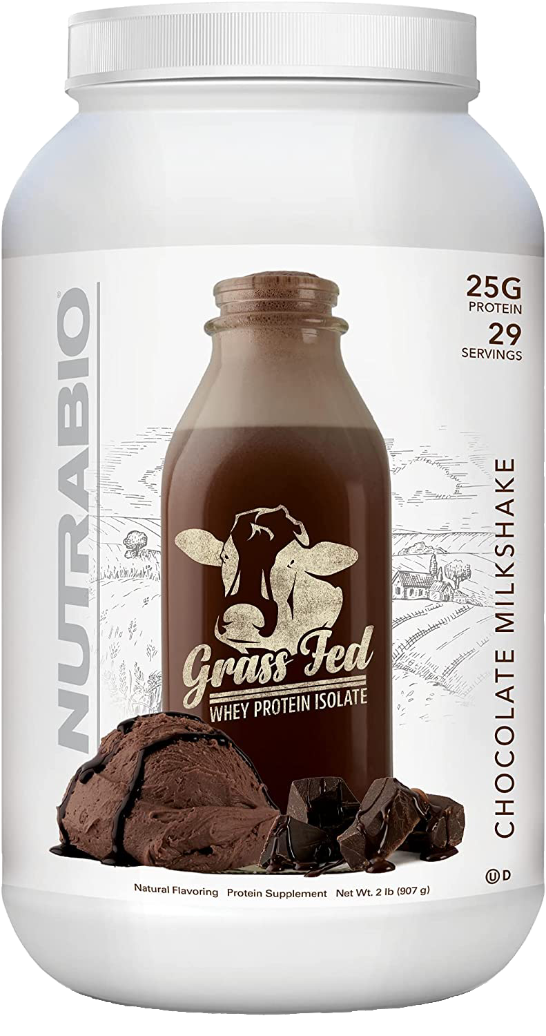 Grass Fed 100% Whey Protein Isolate 2lb (NutraBio)
