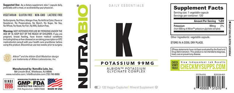 Potassium Nutrabio
